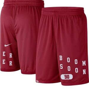 Nike Maroon Sports Shorts